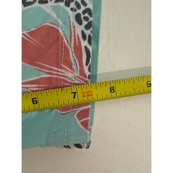 Original Use Mens Swim Trunks M Aqua Cheetah Jungle Drawstring Waist Mesh Lined - Picture 9 of 11